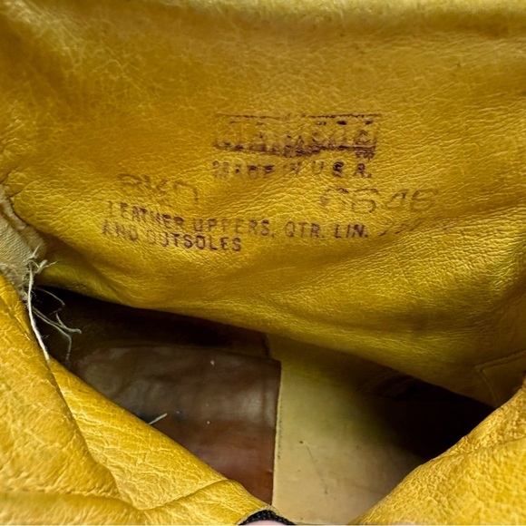 Abilene Men’s 8.5 Side Zip Cowboy Western Ankle Boots Leather Tan Stampede Rodeo - Picture 10 of 13